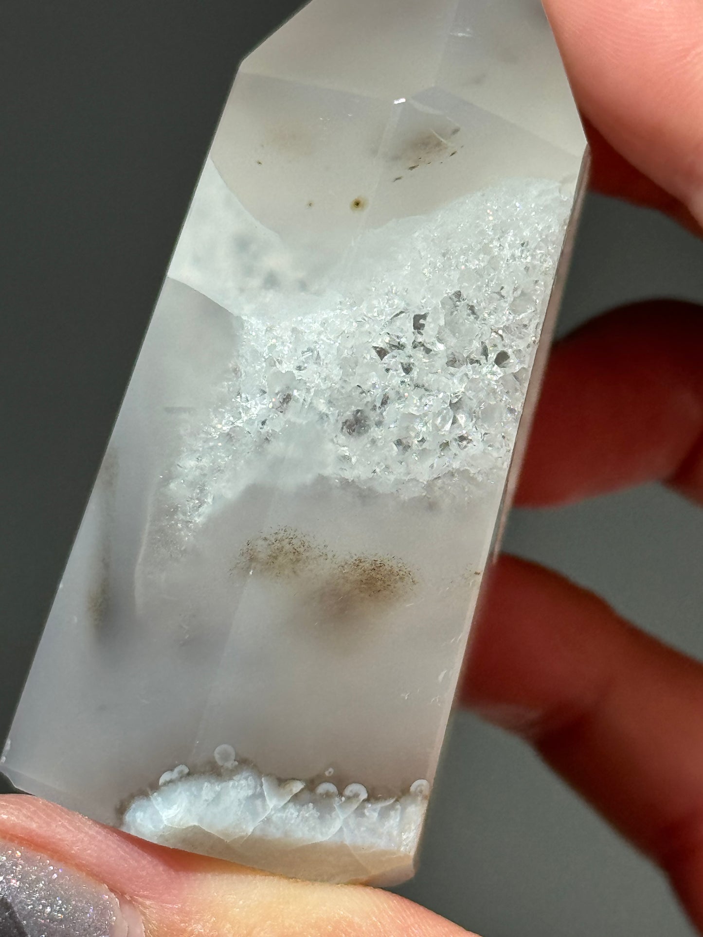 Druzy Agate Tower