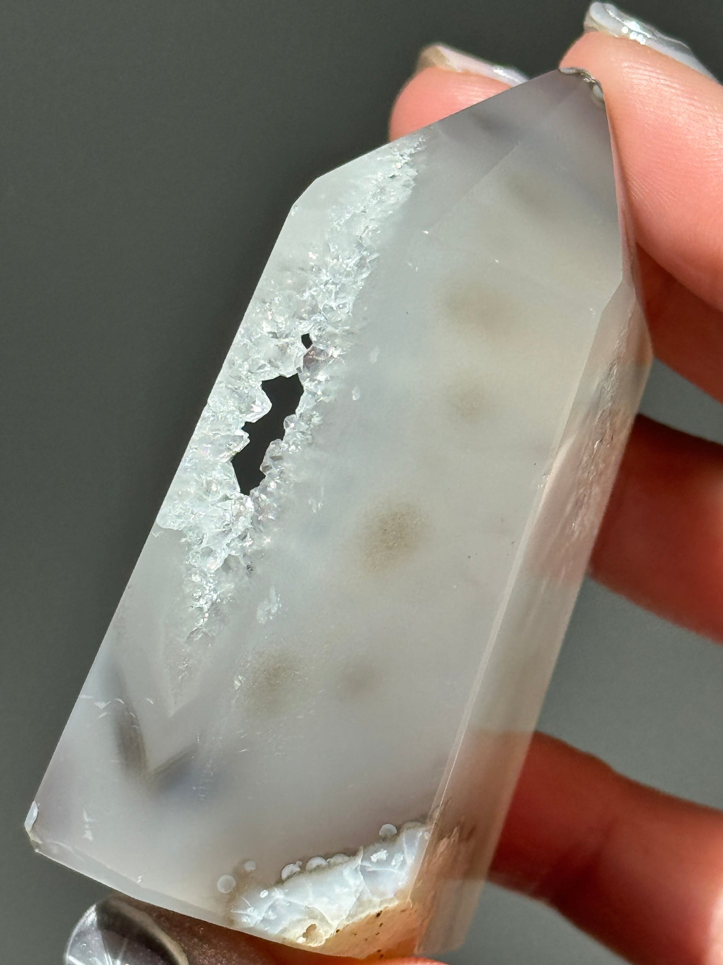 Druzy Agate Tower