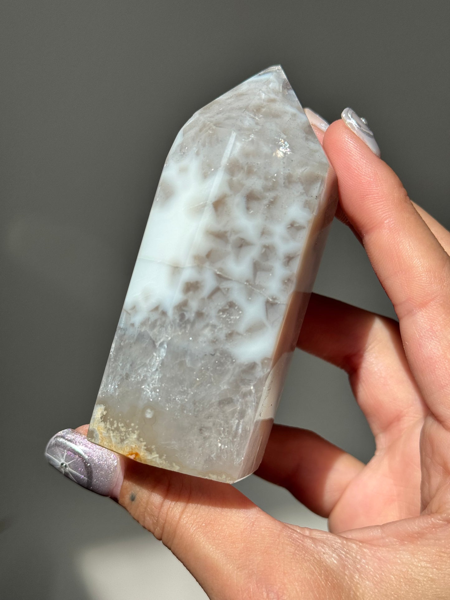 Druzy Agate Tower