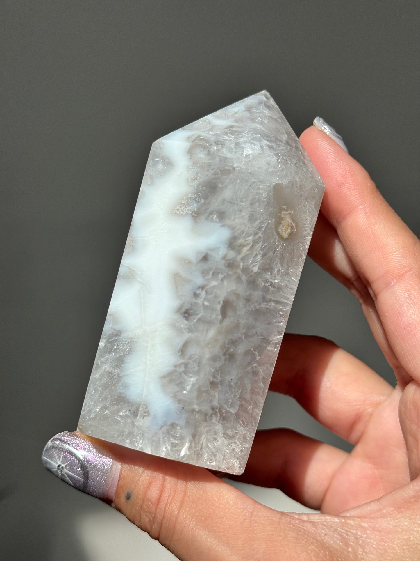 Druzy Agate Tower