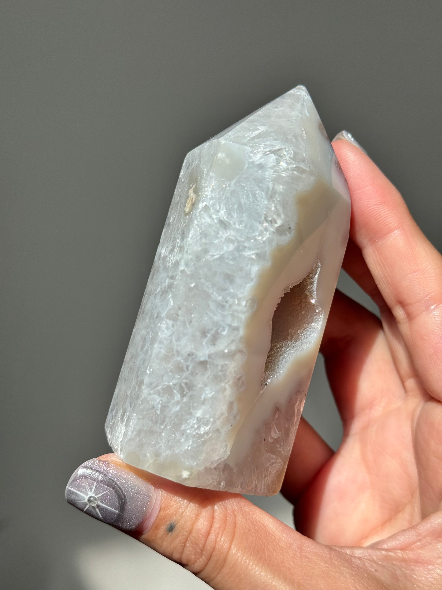 Druzy Agate Tower
