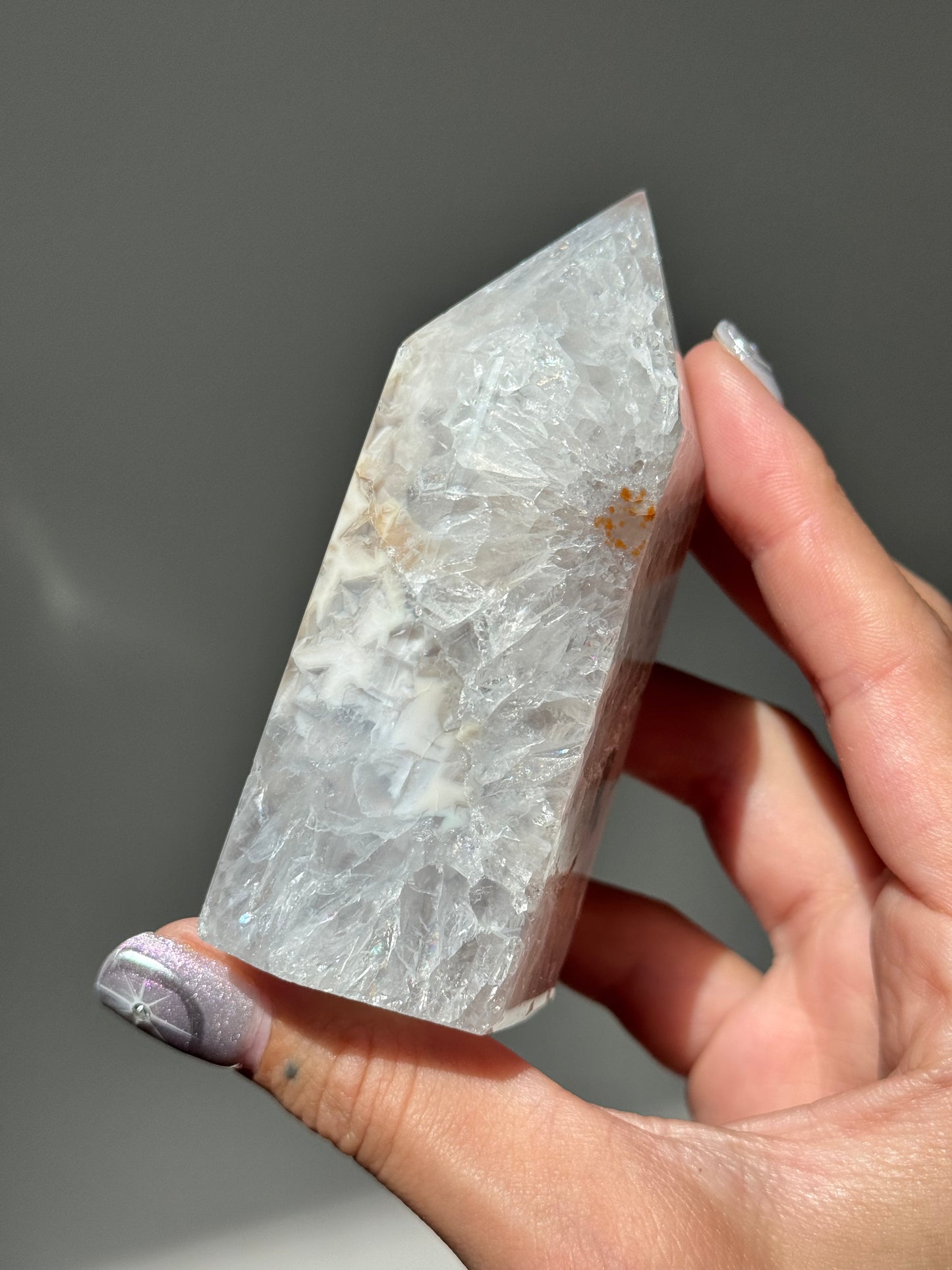 Druzy Agate Tower