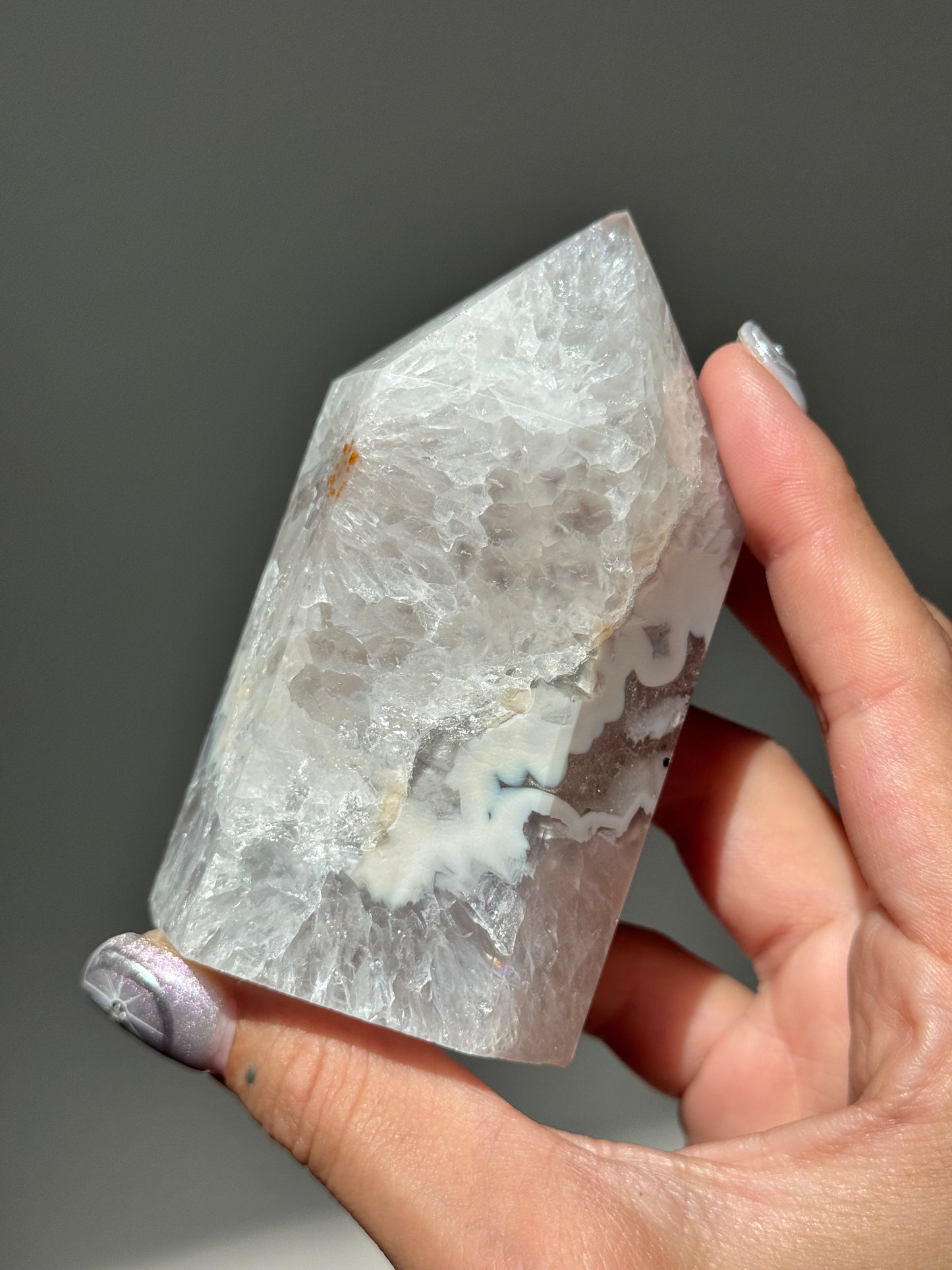 Druzy Agate Tower