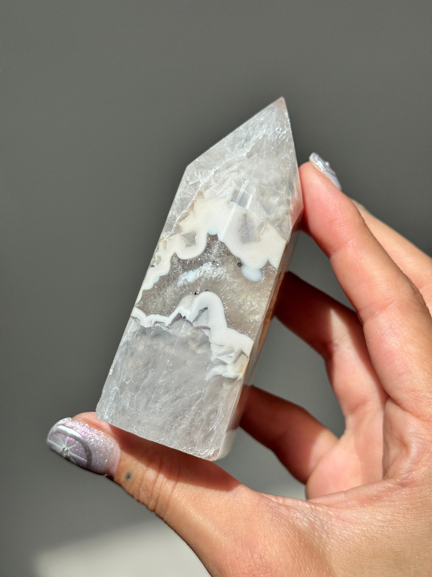Druzy Agate Tower