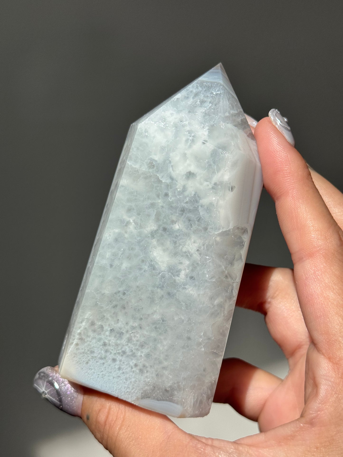 Druzy Agate Tower