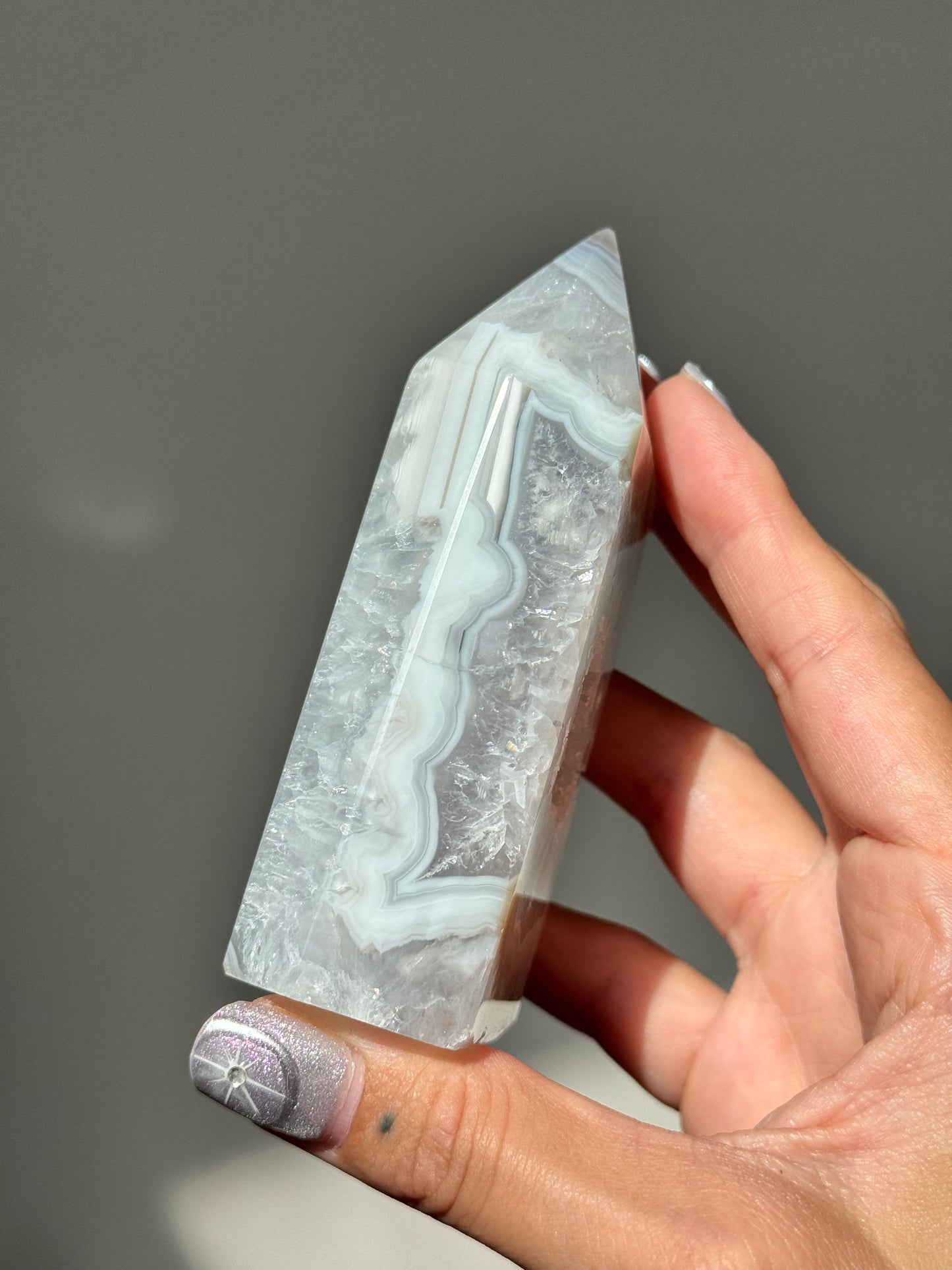 Druzy Agate Tower