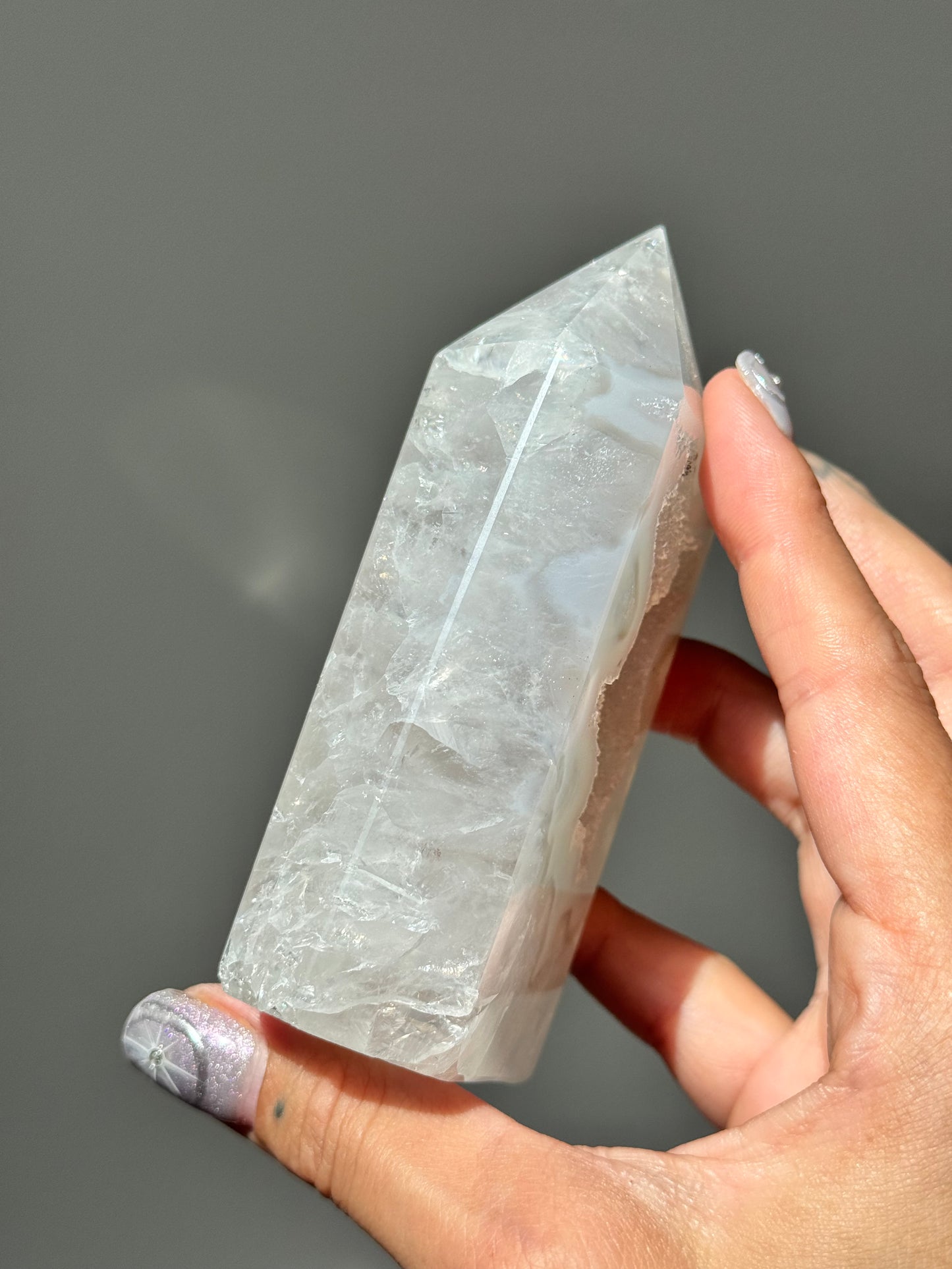 Druzy Agate Tower