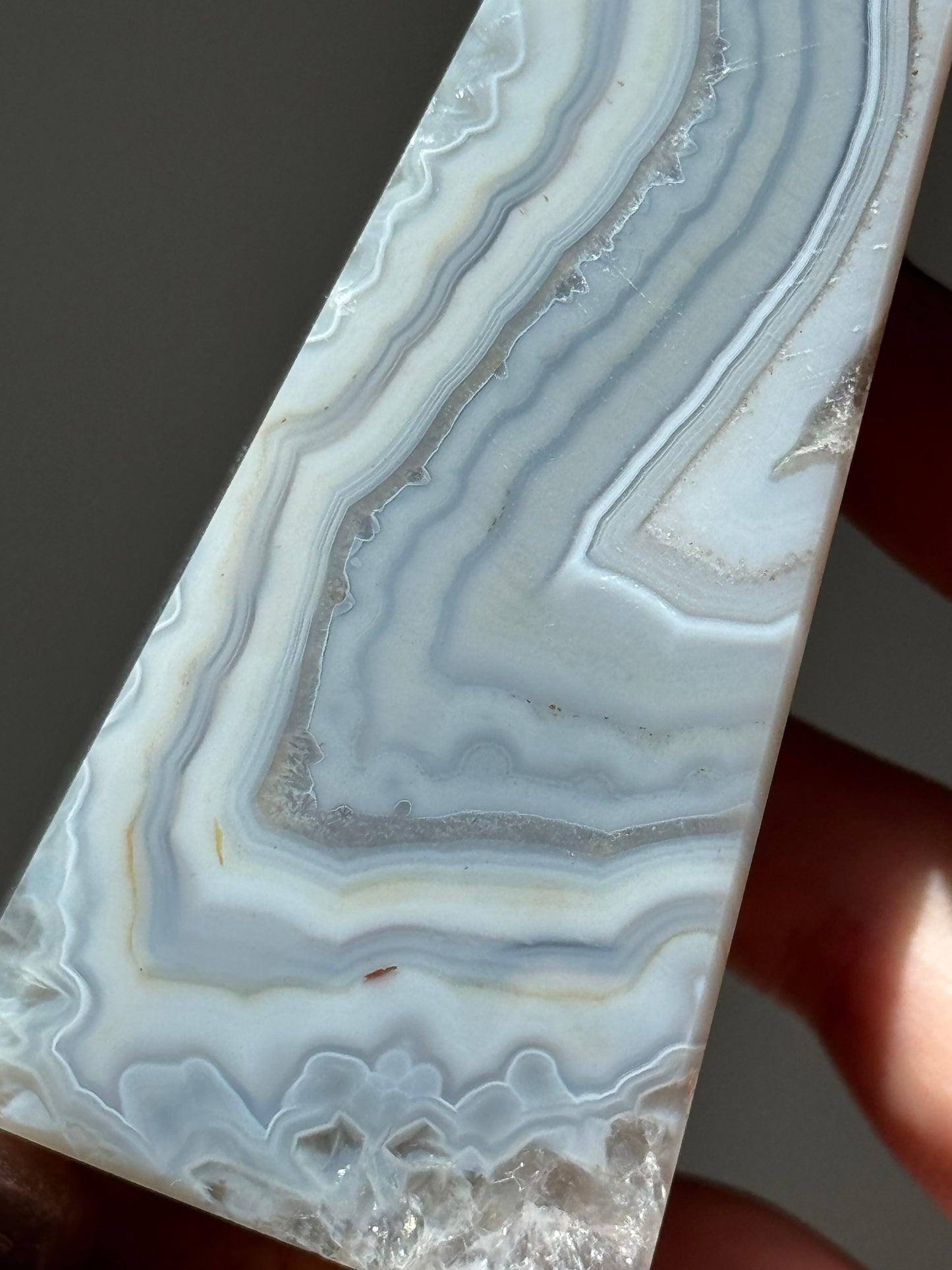 Druzy Banded Agate Obelisk