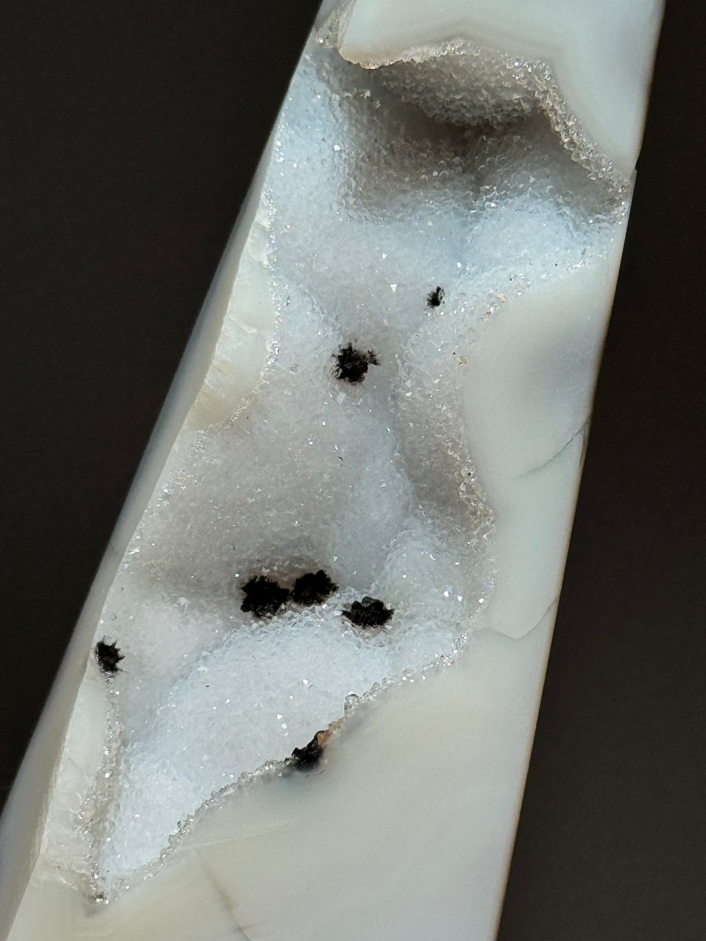 Sugar Druzy Agate Obelisk