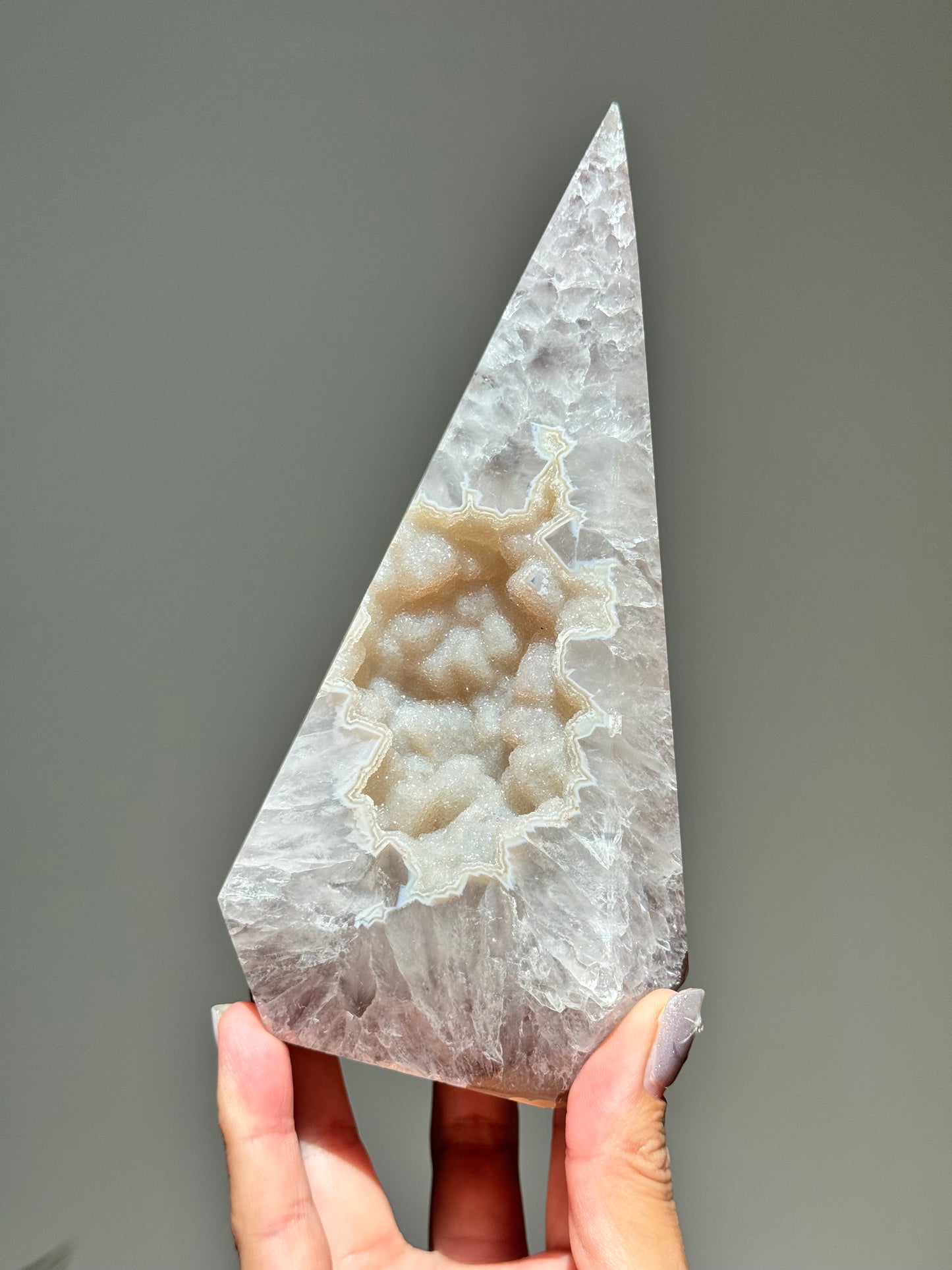 Sugar Druzy Agate Point