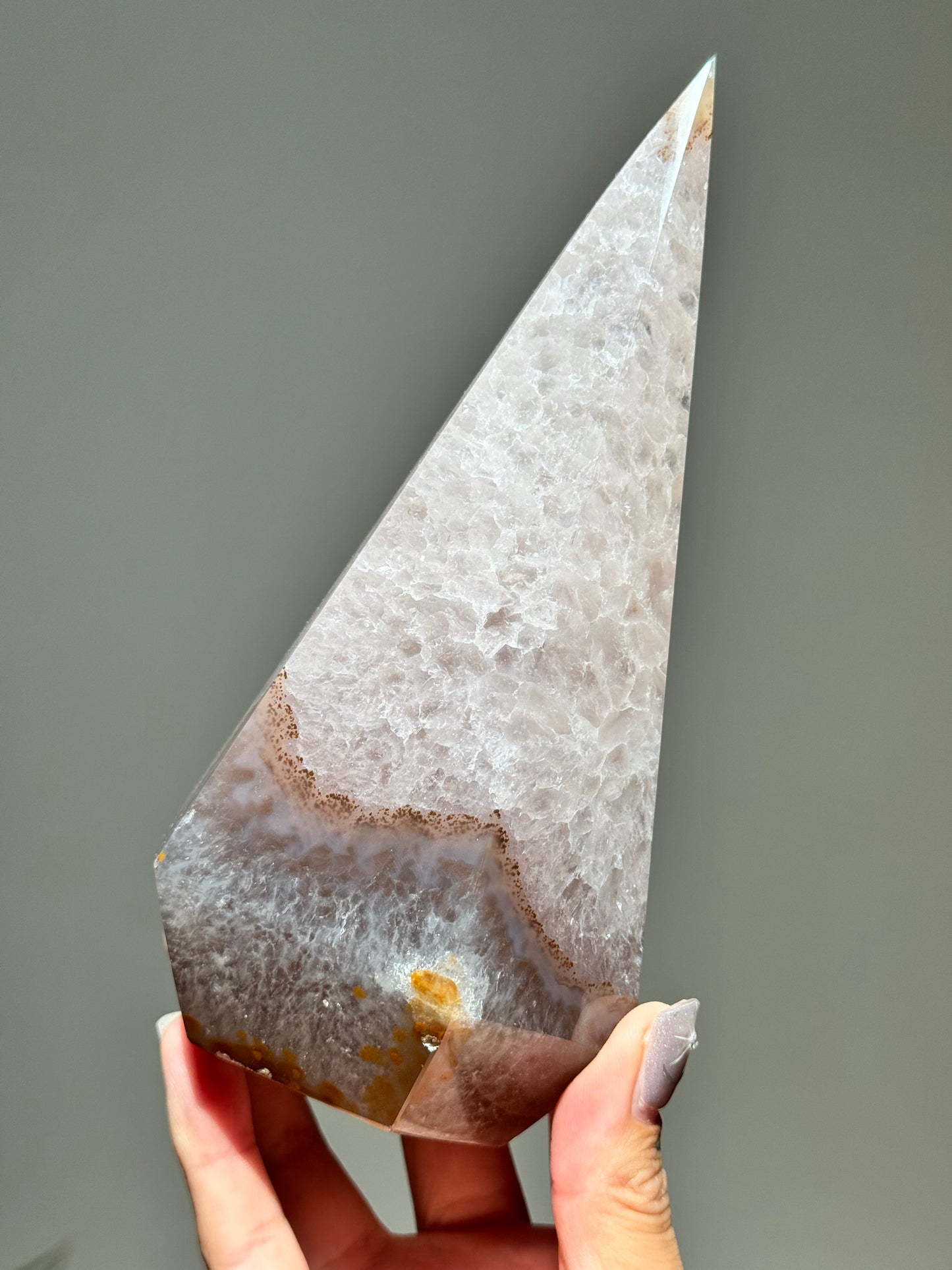 Sugar Druzy Agate Point