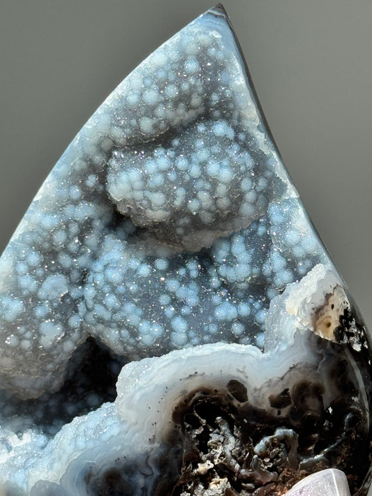 Dreamy Druzy Agate Flame