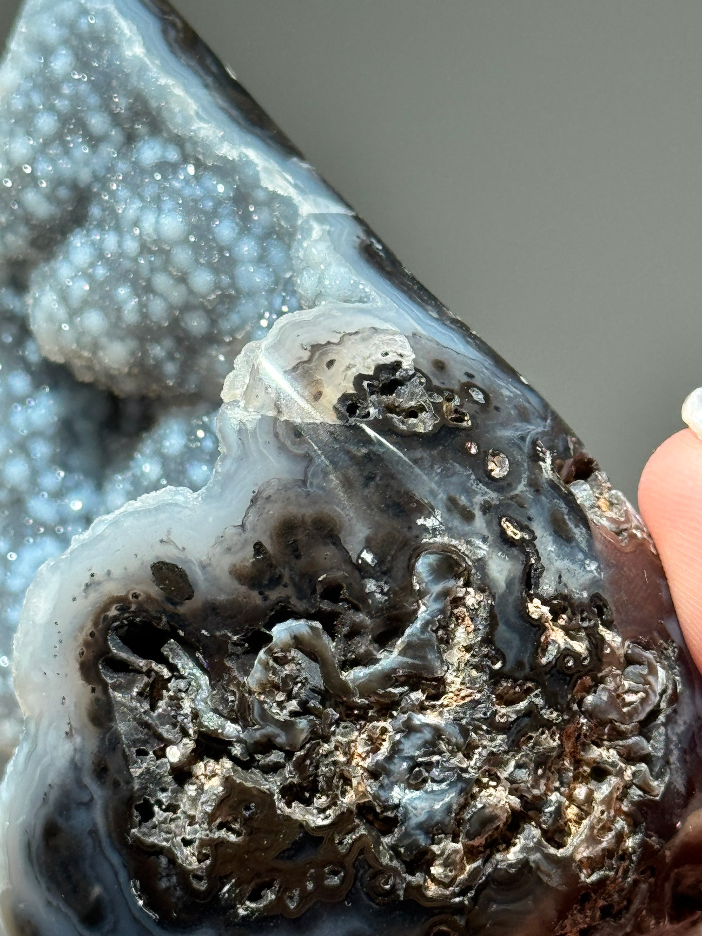 Dreamy Druzy Agate Flame