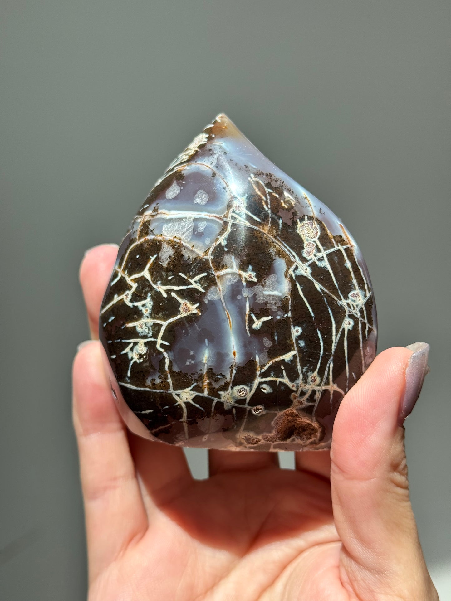 Dreamy Druzy Agate Flame