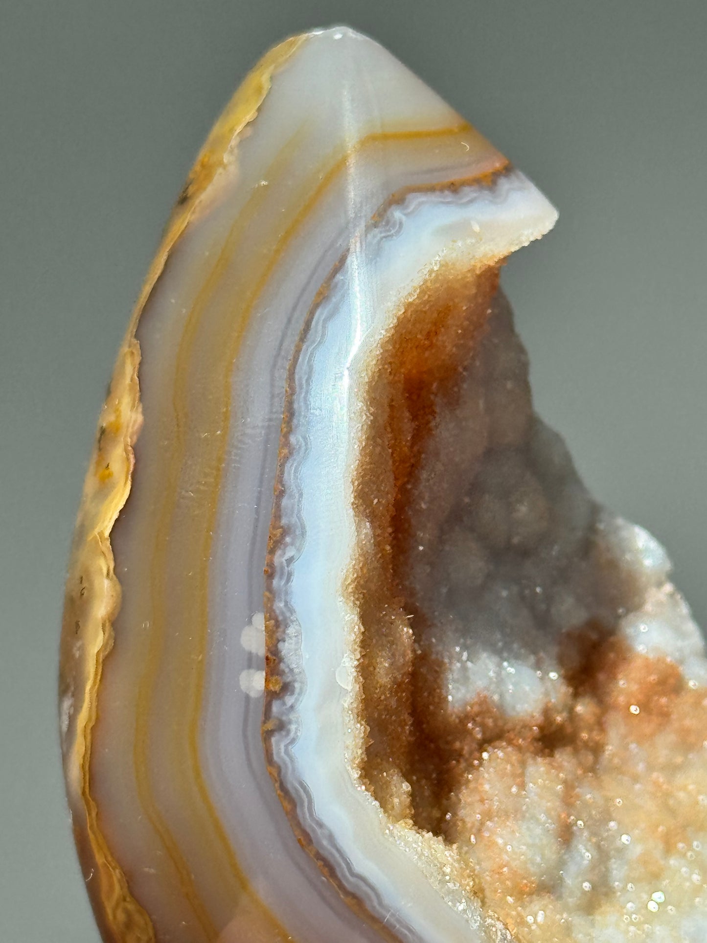 Dreamy Druzy Agate Flame