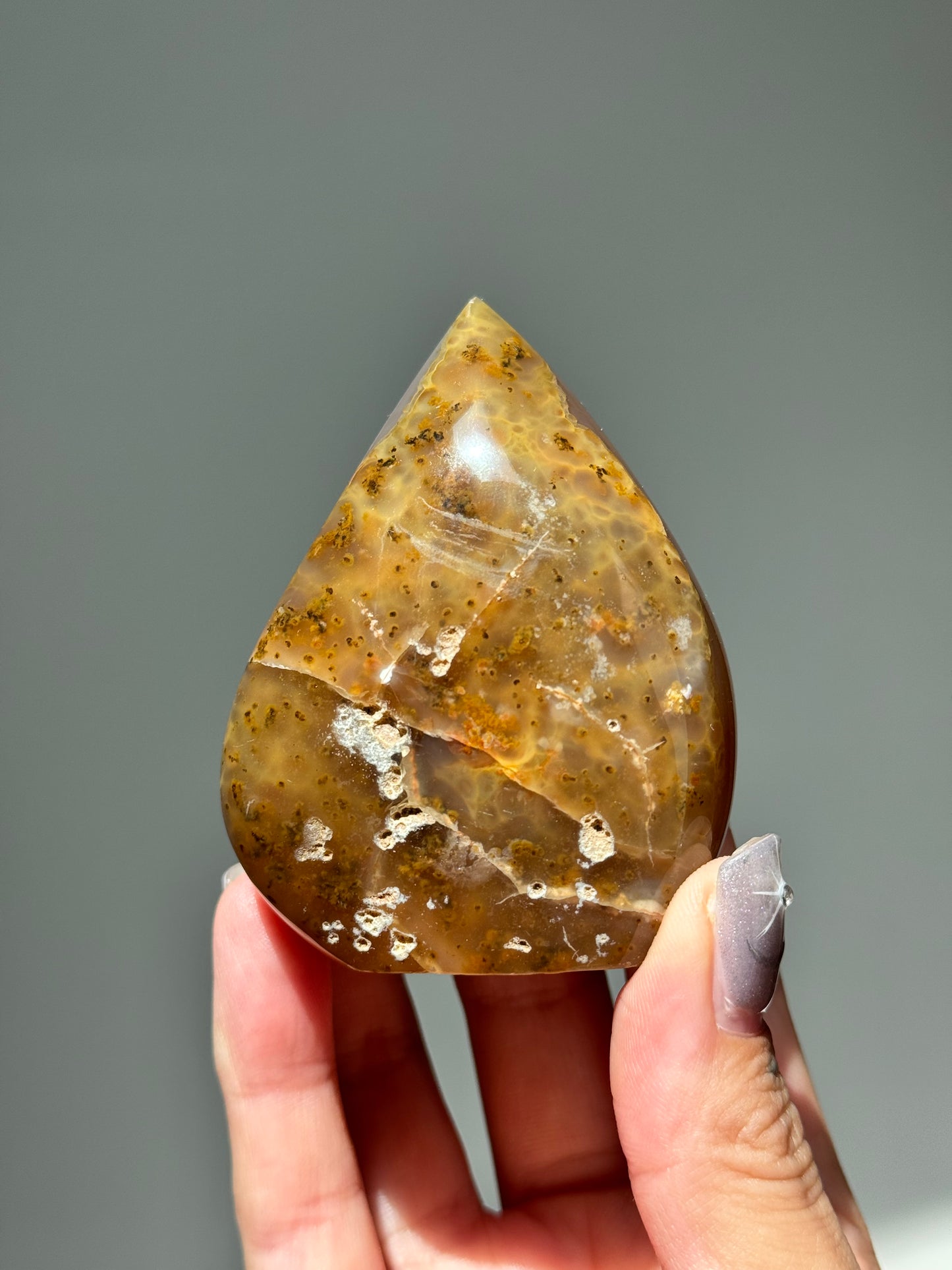 Dreamy Druzy Agate Flame
