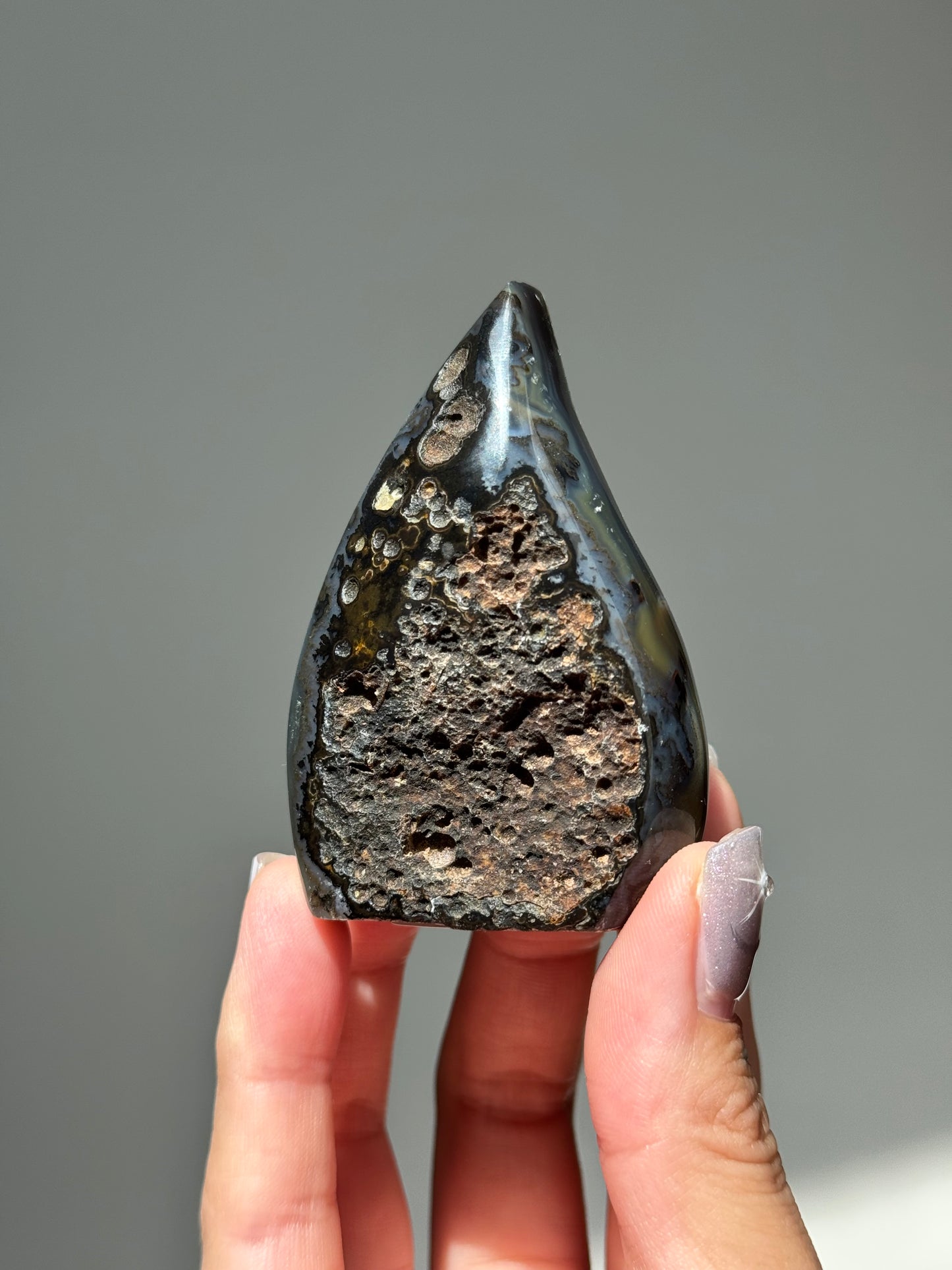 Dreamy Druzy Agate Flame