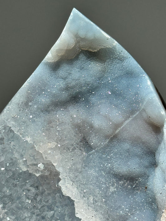 Dreamy Druzy Agate Flame