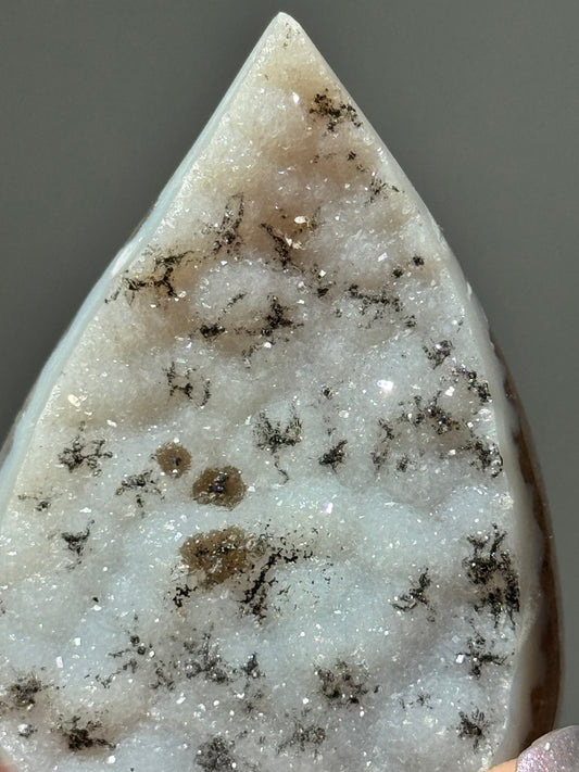 Dreamy Druzy Agate Flame