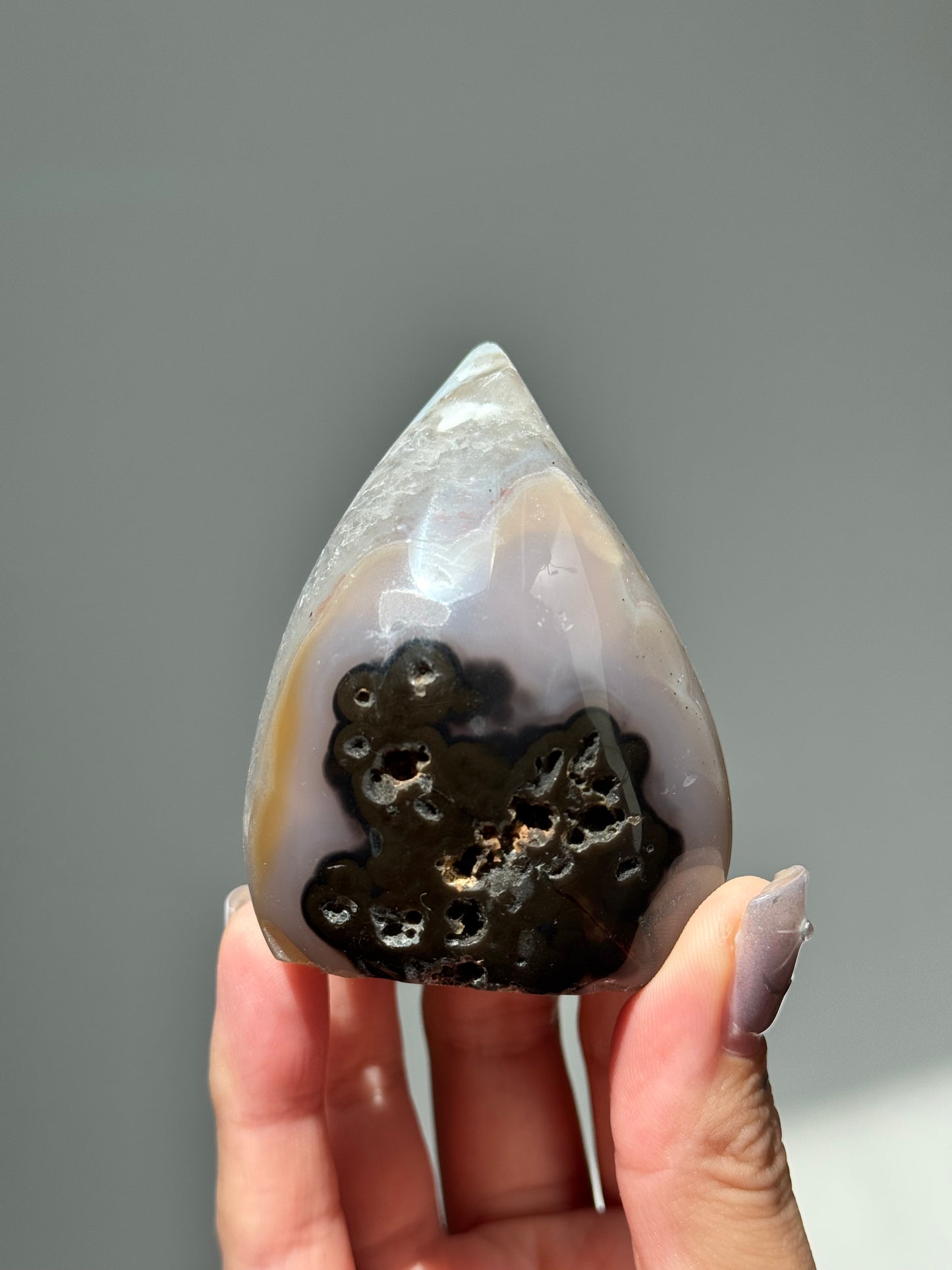 Dreamy Druzy Agate Flame