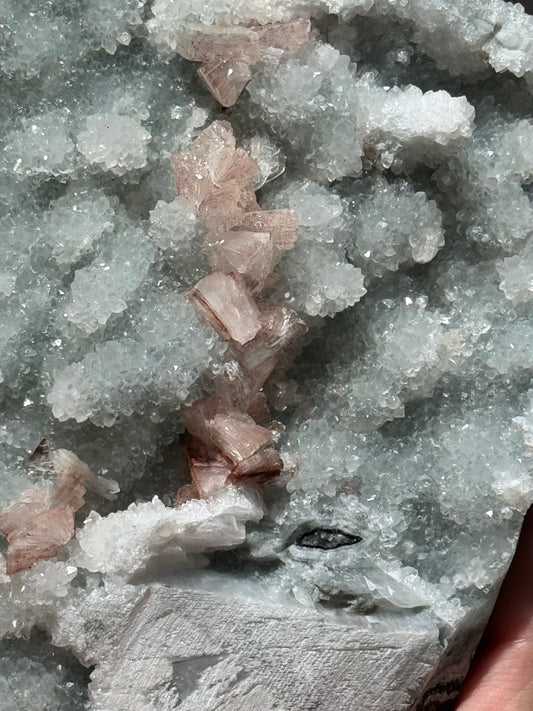 Pastel Blue and Pink Apophyllite and Stilbite