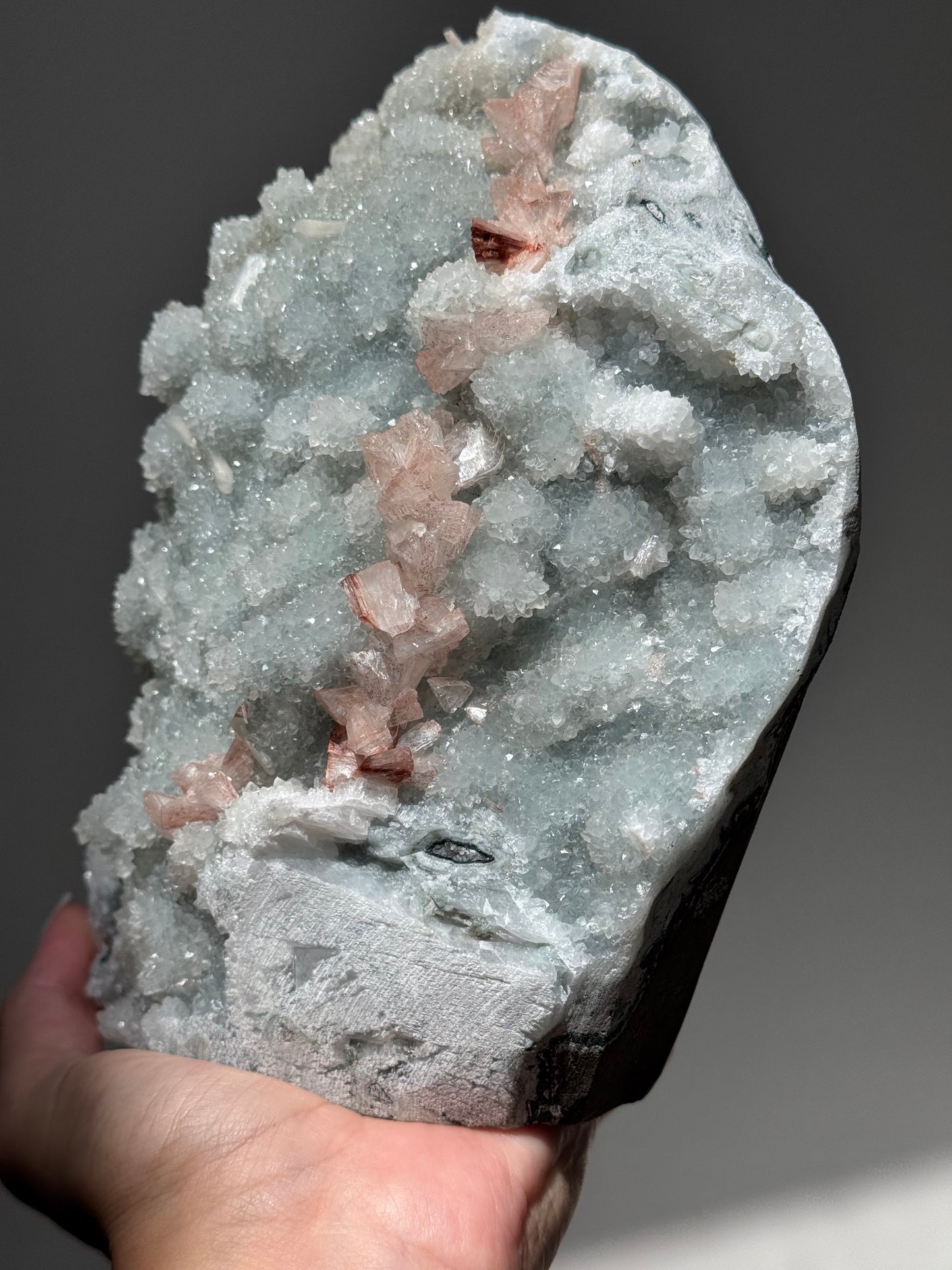 Pastel Blue and Pink Apophyllite and Stilbite