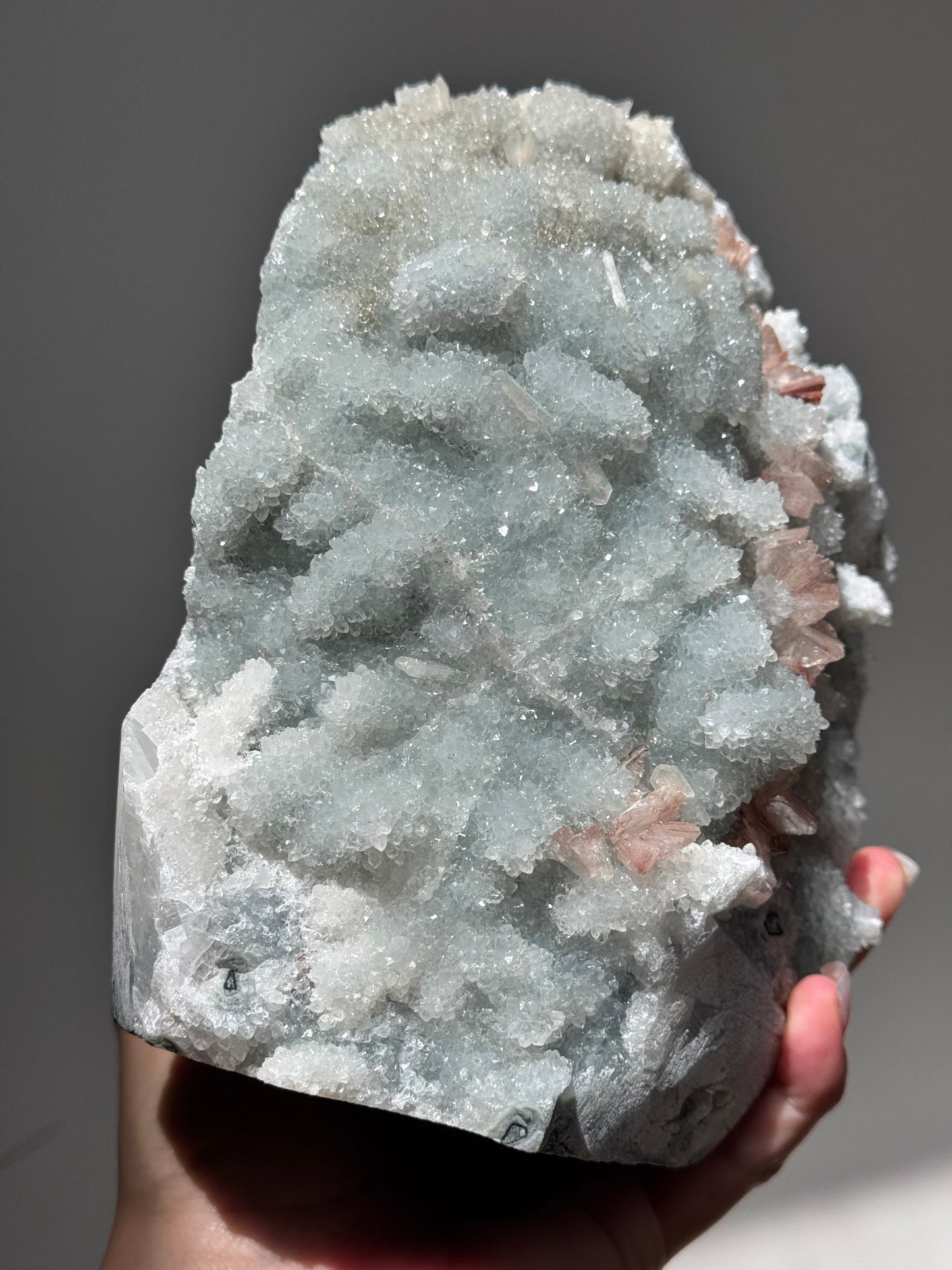 Pastel Blue and Pink Apophyllite and Stilbite