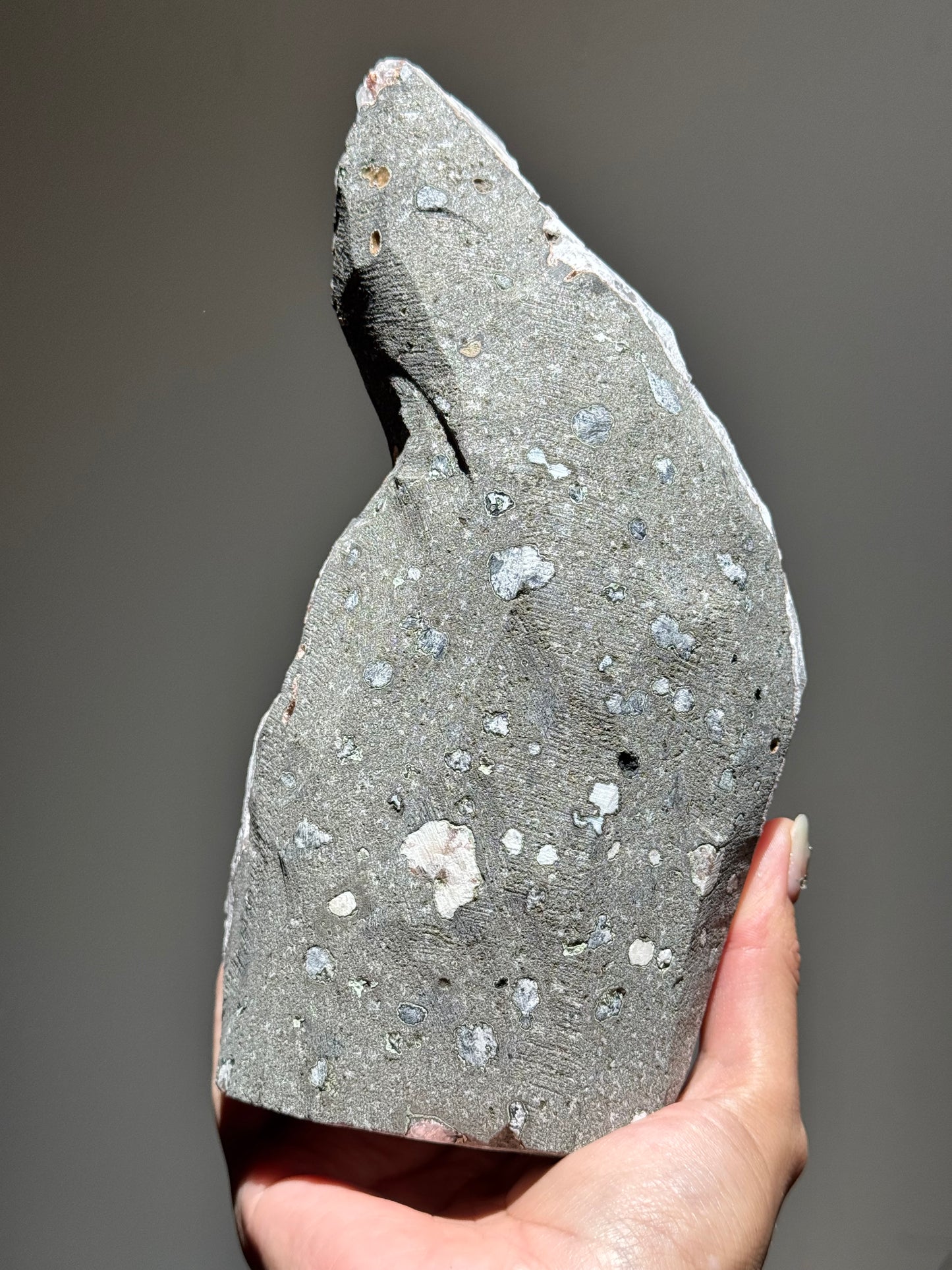 Peach Stilbite & Apophyllite on Chalcedony – Sugar Sparkle Cluster