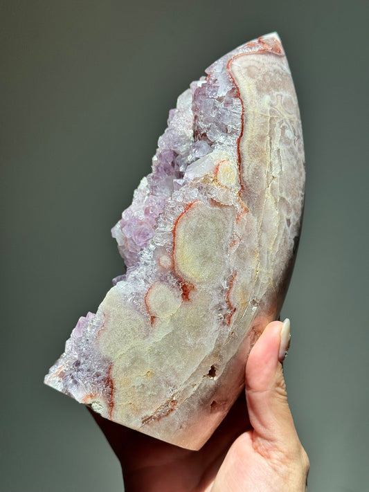 XL Pink Amethyst Flame