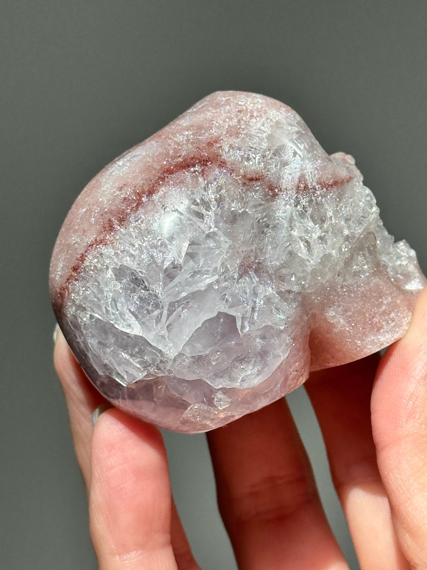 Pink Amethyst Skull