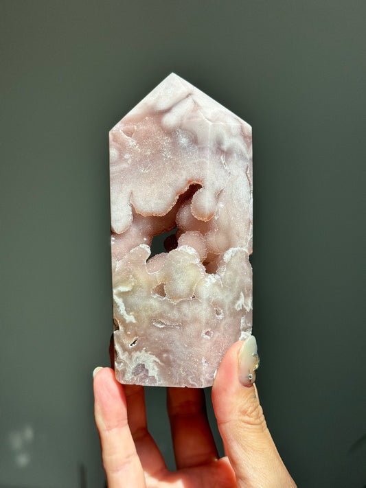 Pink Amethyst Bubble Tower