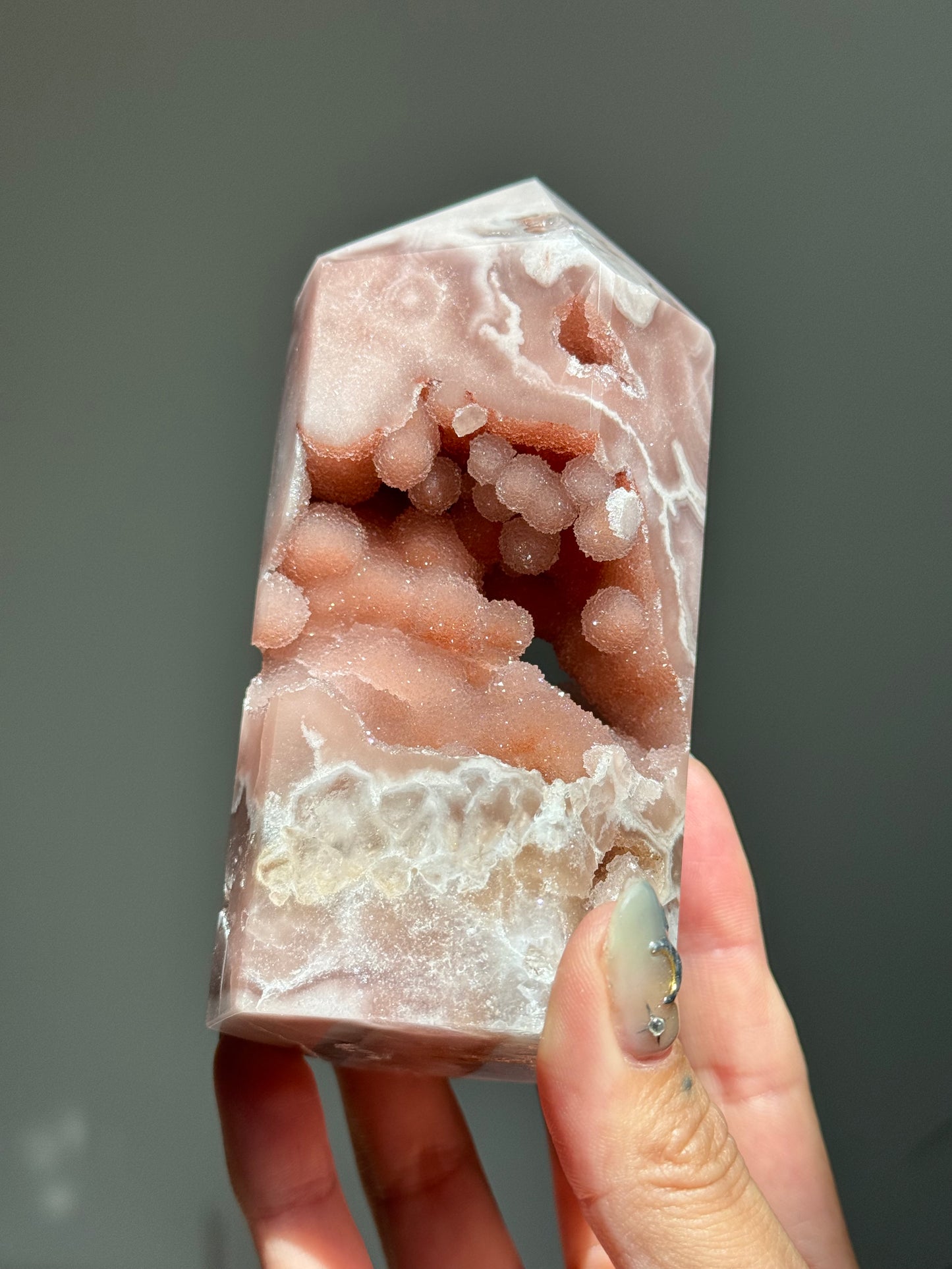 Pink Amethyst Bubble Tower