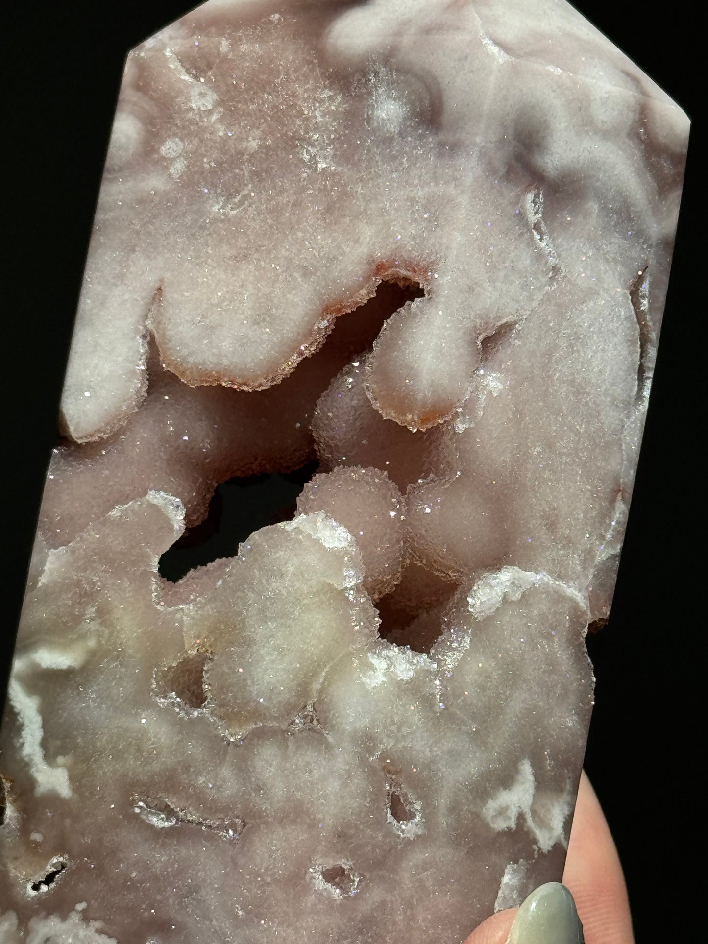 Pink Amethyst Bubble Tower