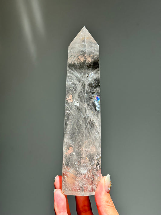 Rainbow Clear Quartz Tower