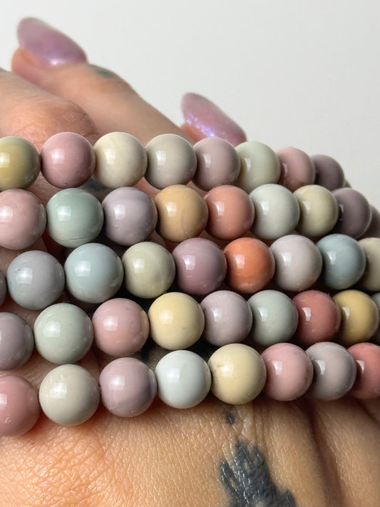 Alashan Agate Bracelets - Round (Intuitively Chosen)