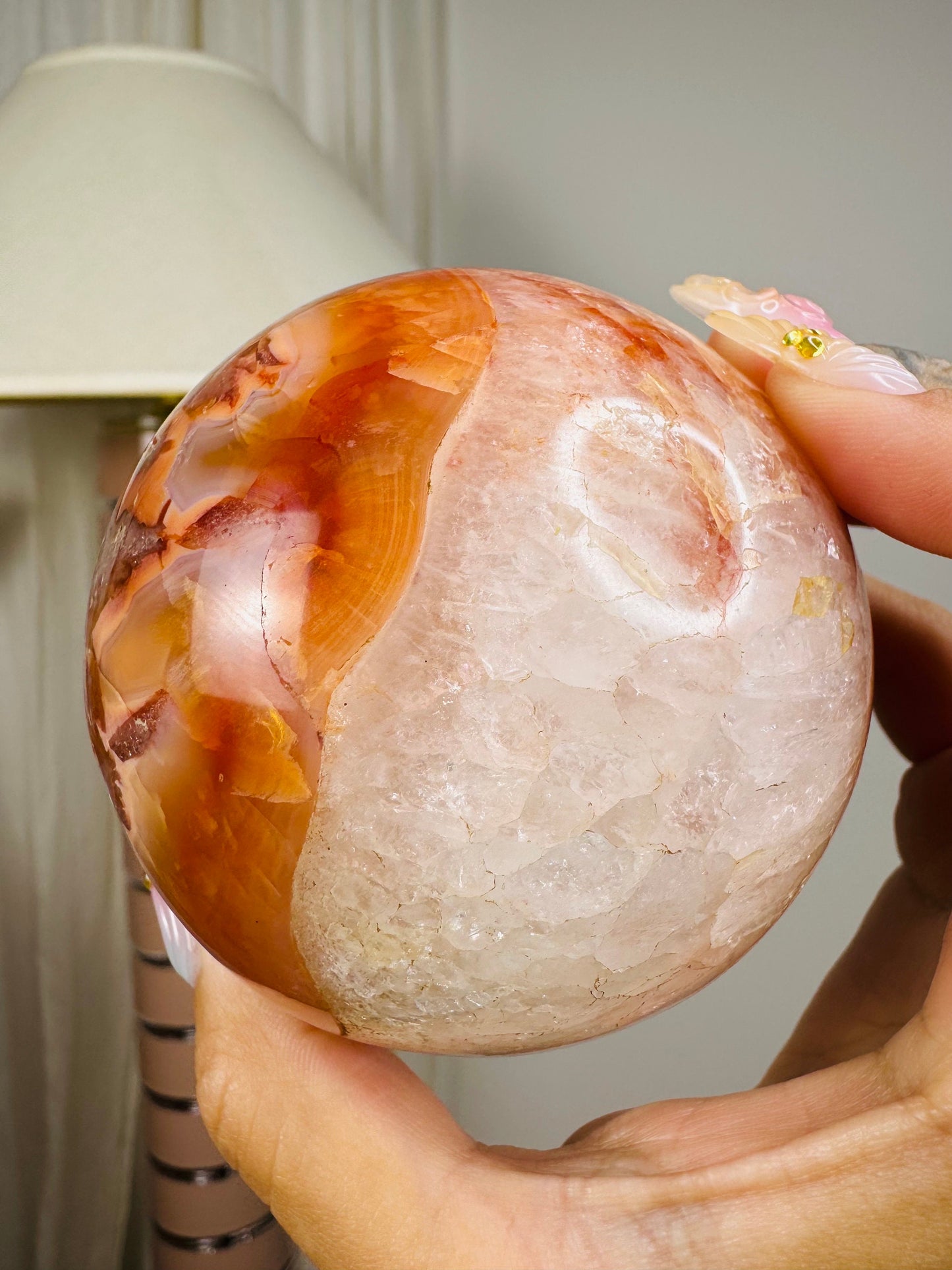 Carnelian Agate Sphere