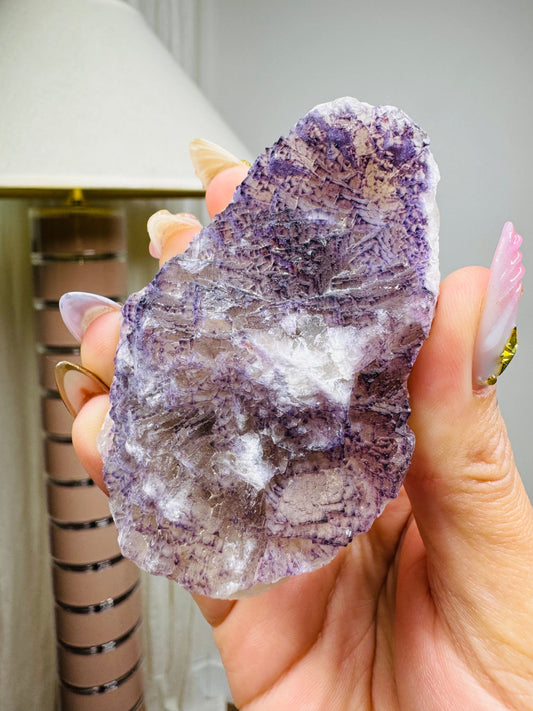 Purple QR Code Fluorite Specimen