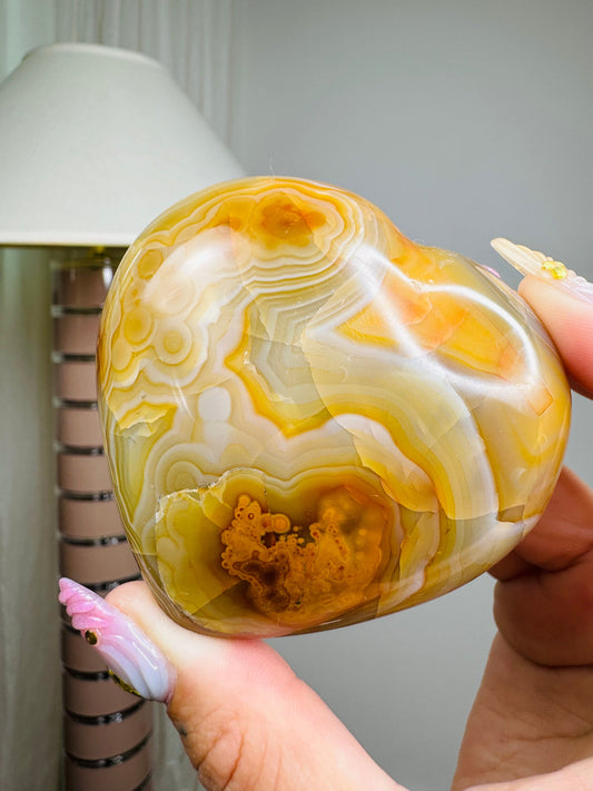 Carnelian Agate Heart