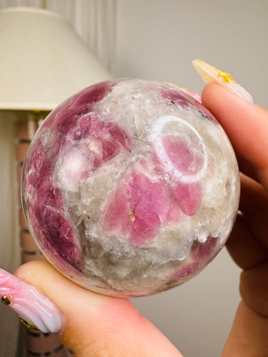 Plum Tourmaline Sphere