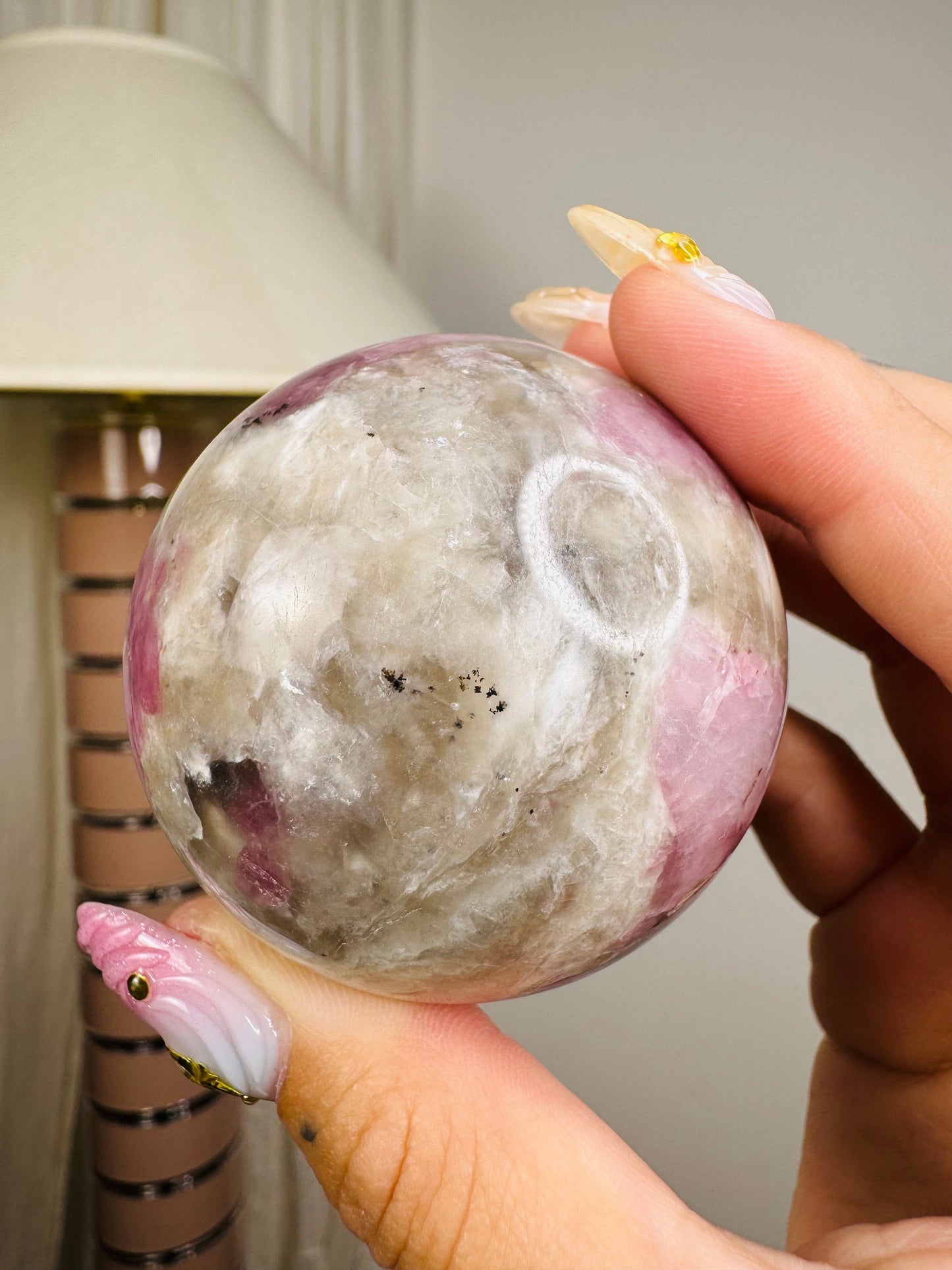 Plum Tourmaline Sphere