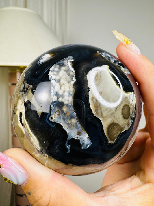 Volcano Agate Sphere