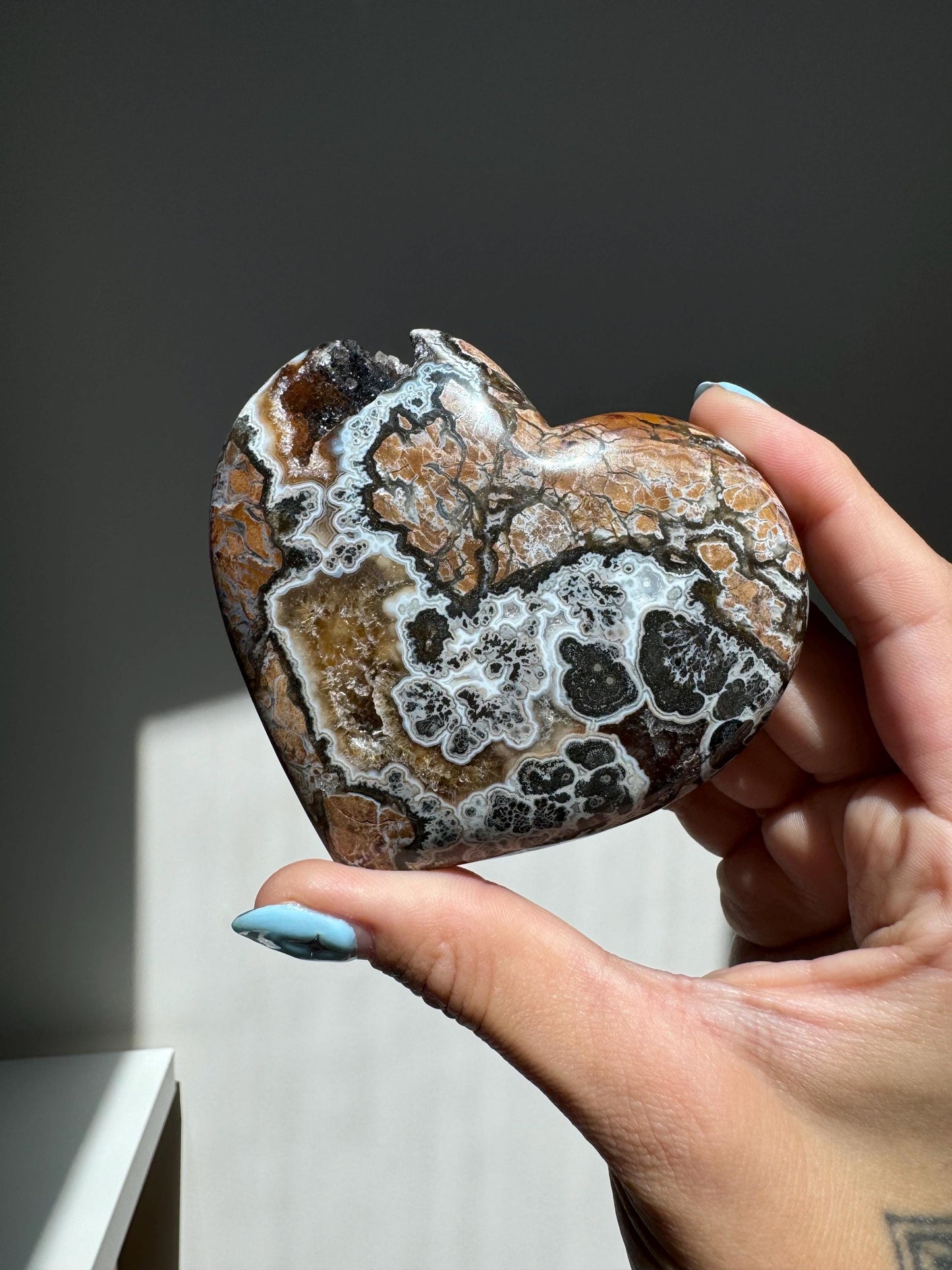 Brecciated Agate Heart