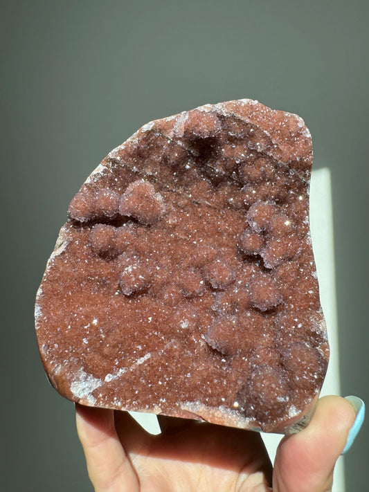 Red Rainbow Amethyst Cutbase