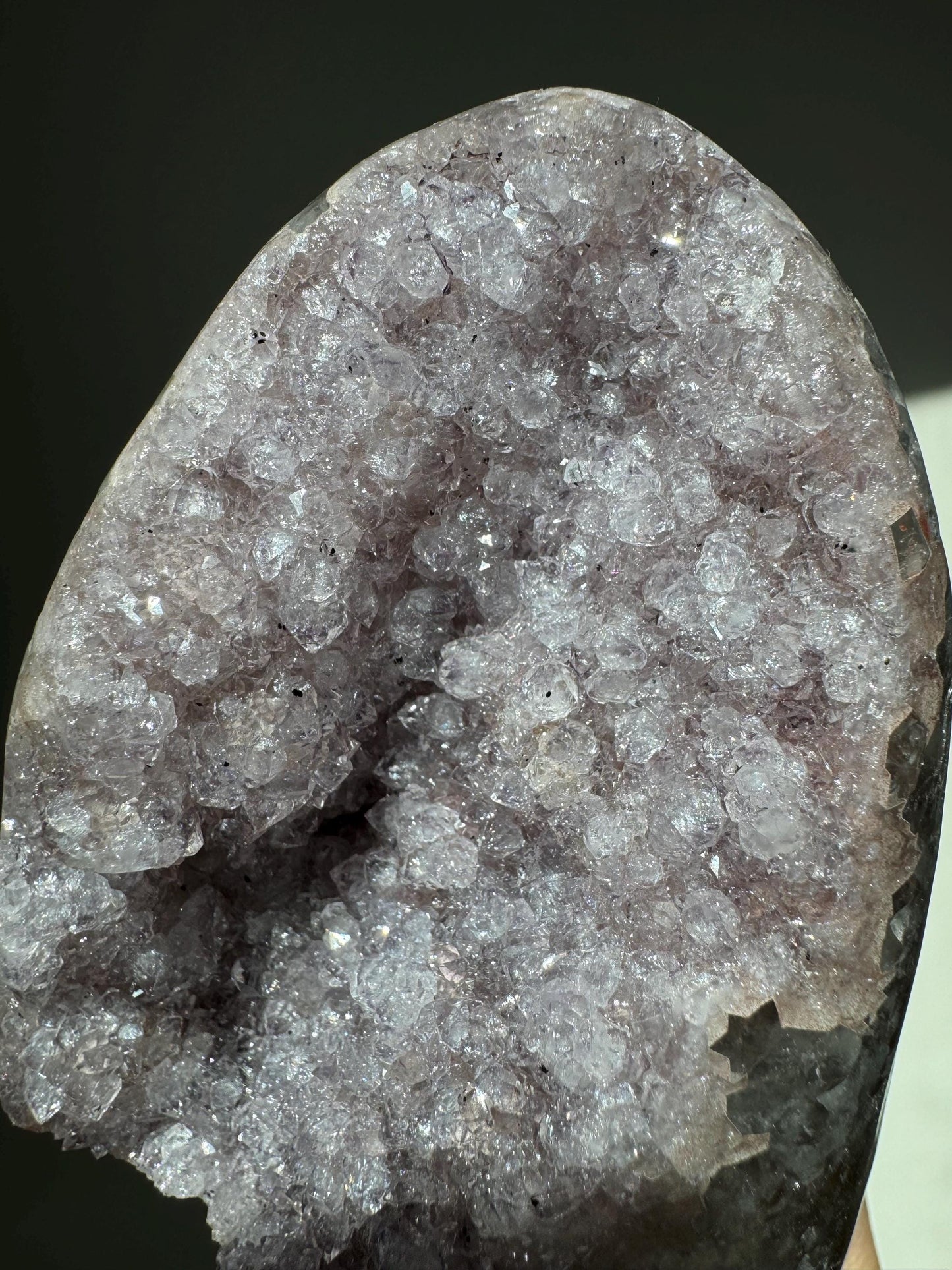 Druzy Lliac/Purple Rainbow Amethyst Cutbase