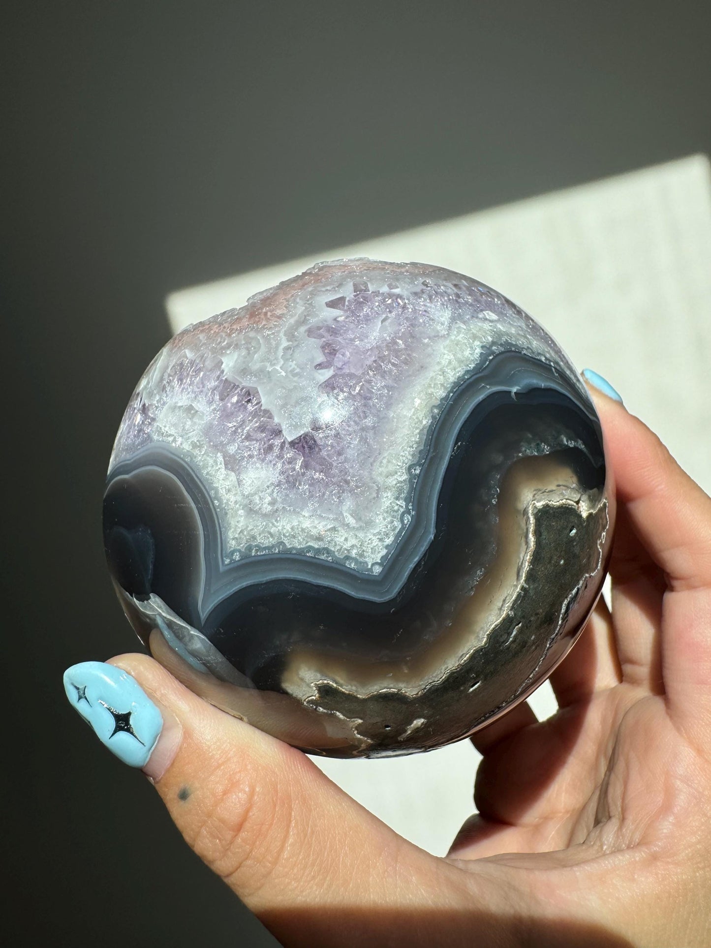 Druzy Agate Sphere