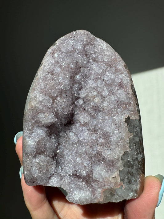 Druzy Lliac/Purple Rainbow Amethyst Cutbase