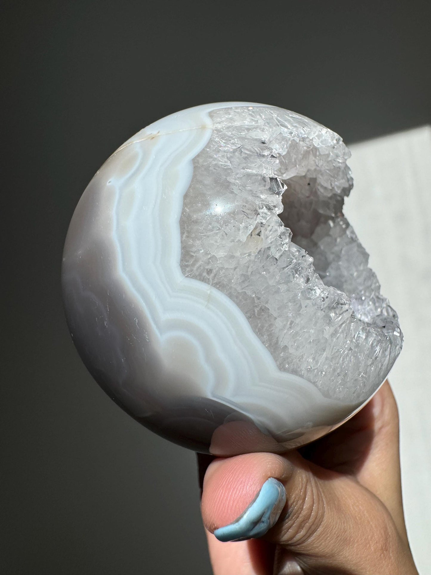 Druzy Agate Sphere