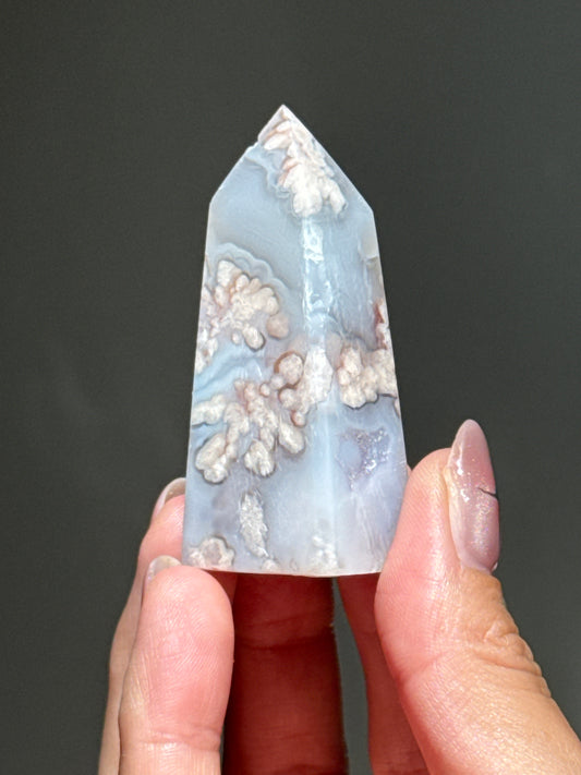 Flower Agate Tower 008-14