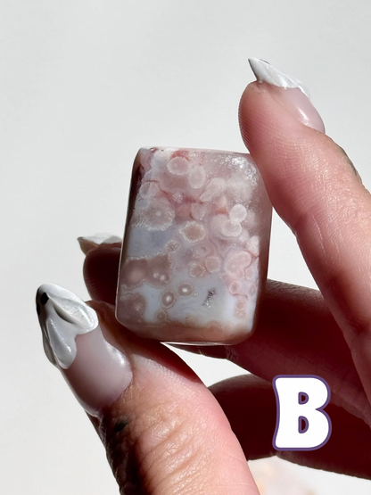Mini Flower Agate Pocket Pieces