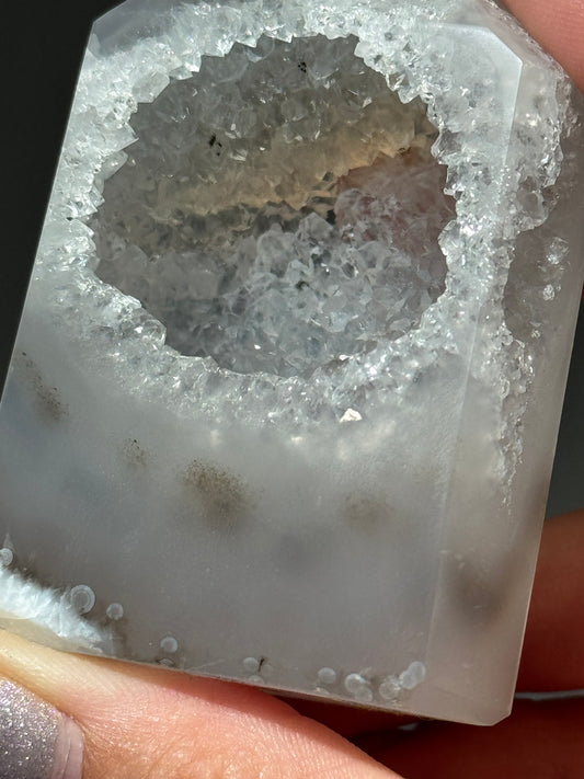 Druzy Agate Tower